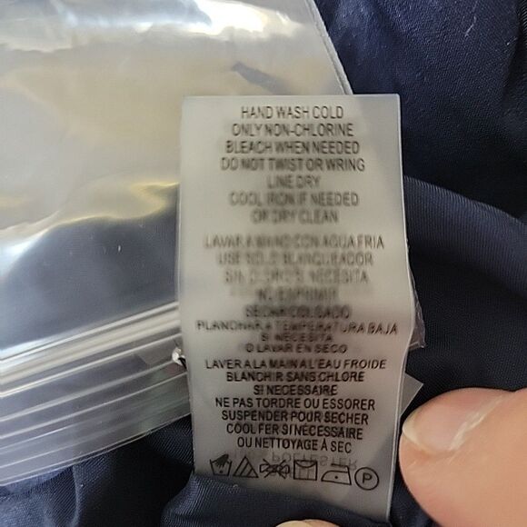 Karl Lagerfeld Paris Women's Blue Skirt Front Pockets Sequin Sparkle Size 14 NEW - Picture 12 of 12